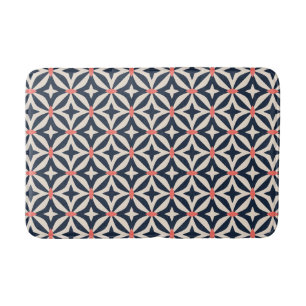 Geometric Star Pattern Bath Mat