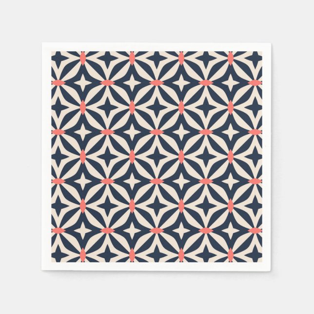 Geometric Star Pattern Napkin (Front)