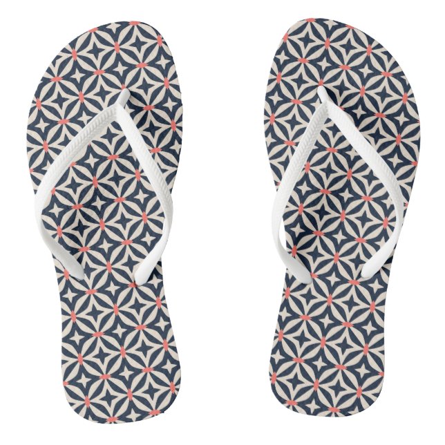 Geometric Star Pattern Thongs (Footbed)