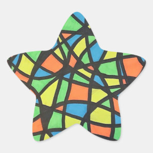 Geometric Star Sticker