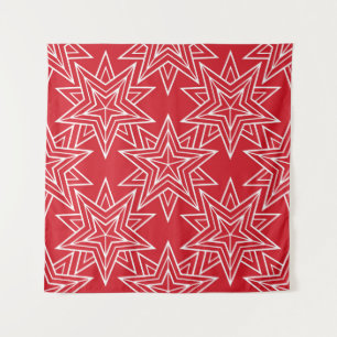 Geometric stars, vintage seamless pattern, chris tapestry