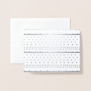 Geometric Stationery Foil Card