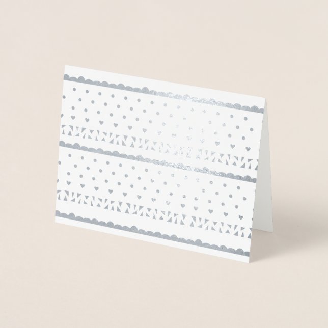 Geometric Stationery Foil Card (Front)