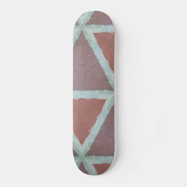 Geometric Stone Wall Skateboard (Front)