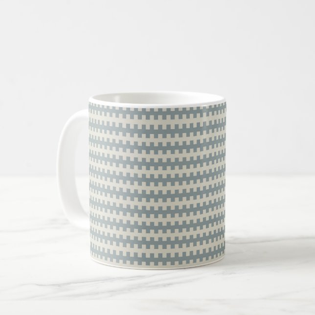 geometric stripes coffee mug (Front Left)