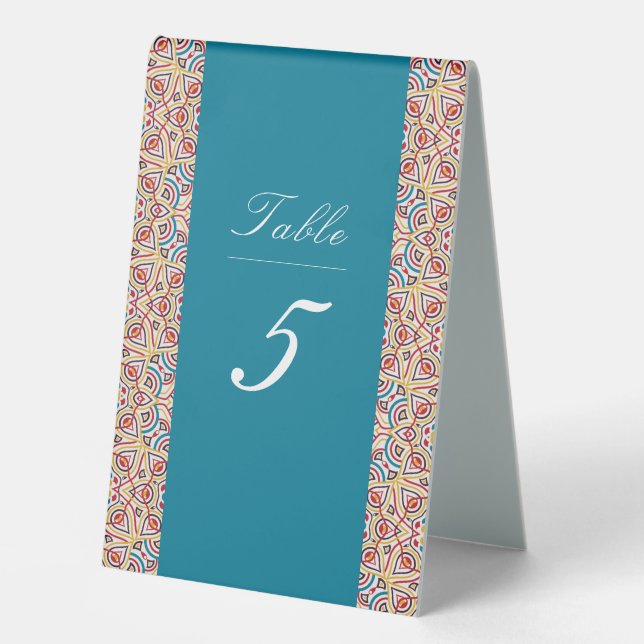 Geometric Style Sparkles Copper Metallic Wedding (Front)