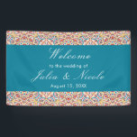 Geometric Style Sparkles Copper Metallic Wedding Banner<br><div class="desc">Beautiful Invitation to celebrate Special occasions and festivals comes with digital and E-invitation as per your request. We would love to replicate our designs to make multiple products like rsvp cards, labels envelopes, and more. Customisation is available for ready to print on request at info@shamaurcreatif@gmail.com. Look Forward to hearing from...</div>