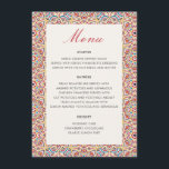 Geometric Style Sparkles Copper Metallic Wedding Menu<br><div class="desc">Beautiful Invitation to celebrate Special occasions and festivals comes with digital and E-invitation as per your request. We would love to replicate our designs to make multiple products like rsvp cards, labels envelopes, and more. Customisation is available for ready to print on request at info@shamaurcreatif@gmail.com. Look Forward to hearing from...</div>