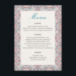 Geometric Style Sparkles Copper Metallic Wedding Menu<br><div class="desc">Beautiful Invitation to celebrate Special occasions and festivals comes with digital and E-invitation as per your request. We would love to replicate our designs to make multiple products like rsvp cards, labels envelopes, and more. Customisation is available for ready to print on request at info@shamaurcreatif@gmail.com. Look Forward to hearing from...</div>