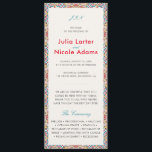 Geometric Style Sparkles Copper Metallic Wedding Program<br><div class="desc">Beautiful Invitation to celebrate Special occasions and festivals comes with digital and E-invitation as per your request. We would love to replicate our designs to make multiple products like rsvp cards, labels envelopes, and more. Customisation is available for ready to print on request at info@shamaurcreatif@gmail.com. Look Forward to hearing from...</div>