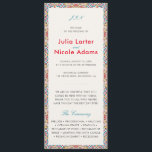 Geometric Style Sparkles Copper Metallic Wedding Program<br><div class="desc">Beautiful Invitation to celebrate Special occasions and festivals comes with digital and E-invitation as per your request. We would love to replicate our designs to make multiple products like rsvp cards, labels envelopes, and more. Customisation is available for ready to print on request at info@shamaurcreatif@gmail.com. Look Forward to hearing from...</div>