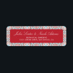 Geometric Style Sparkles Copper Metallic Wedding Return Address Label<br><div class="desc">Beautiful Invitation to celebrate Special occasions and festivals comes with digital and E-invitation as per your request. We would love to replicate our designs to make multiple products like rsvp cards, labels envelopes, and more. Customisation is available for ready to print on request at info@shamaurcreatif@gmail.com. Look Forward to hearing from...</div>