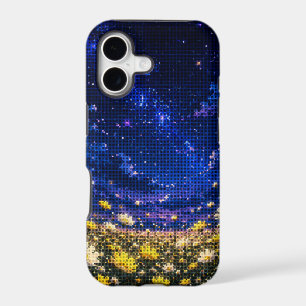 Geometric Style Starry Night Cosmos Landscape