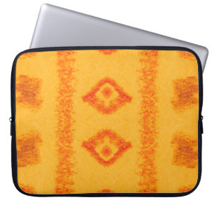 Geometric Stylish Blue and Green Ethinc Pattern De Laptop Sleeve