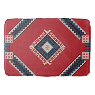 Geometric stylish classic cute-trendy colorful  bath mat