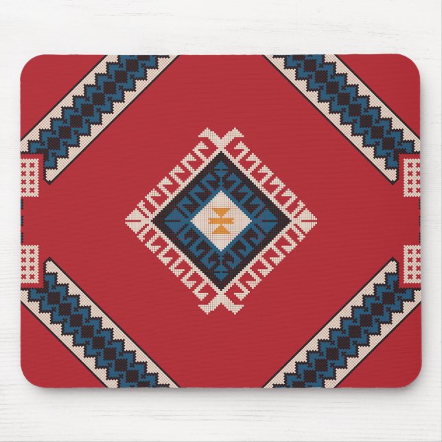 Geometric stylish classic cute-trendy colourful  mouse pad (Front)