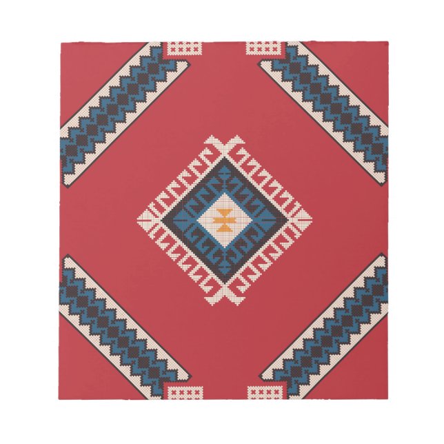 Geometric stylish classic cute-trendy colourful  notepad (Front)