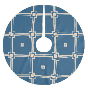 Geometric, stylish vintage background. brushed polyester tree skirt