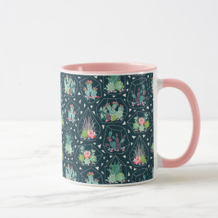 Geometric Succulents Pattern Mug