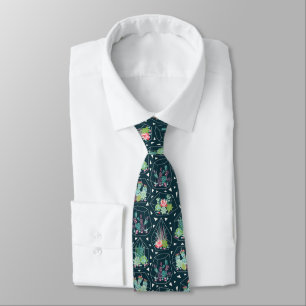 Geometric Succulents Pattern Tie