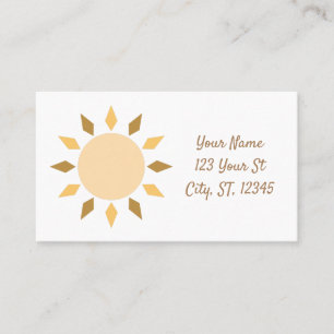 Geometric Sun Circle Thunder_Cove Business Card