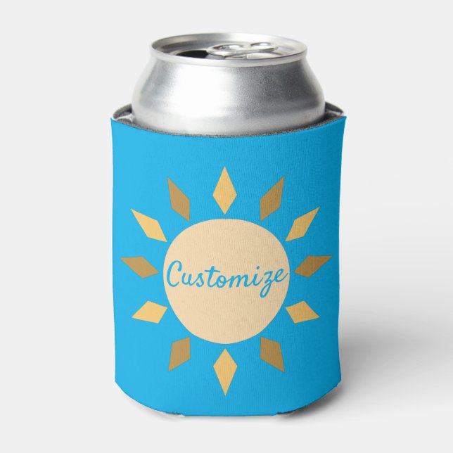 Geometric Sun  Circle Thunder_Cove  Can Cooler (Can Front)