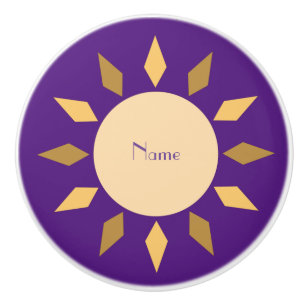 Geometric Sun Circle Thunder_Cove Ceramic Drawer P Knob