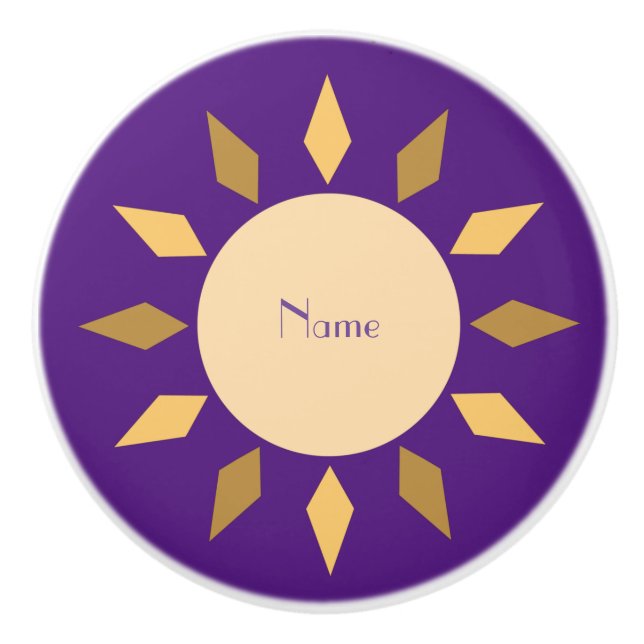 Geometric Sun Circle Thunder_Cove Ceramic Drawer P Knob (Front)