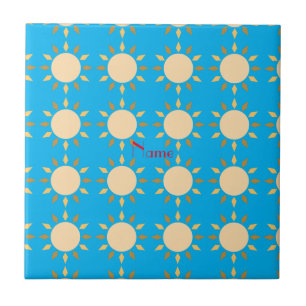 Geometric Sun  Circle Thunder_Cove   Ceramic Tile