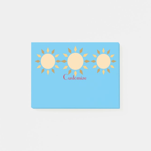 Geometric Sun  Circle Thunder_Cove  Post-it Notes (Front)