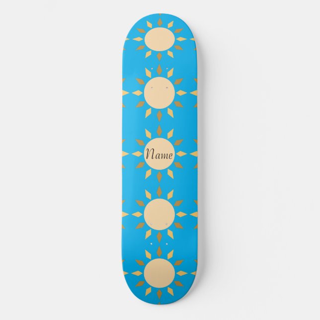 Geometric Sun  Circle Thunder_Cove Skateboard (Front)