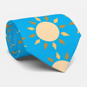 Geometric Sun Circle Thunder_Cove Tie