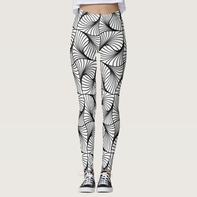 geometric swirl leggings (Front)