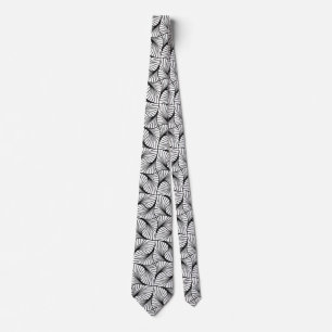 geometric swirl tie