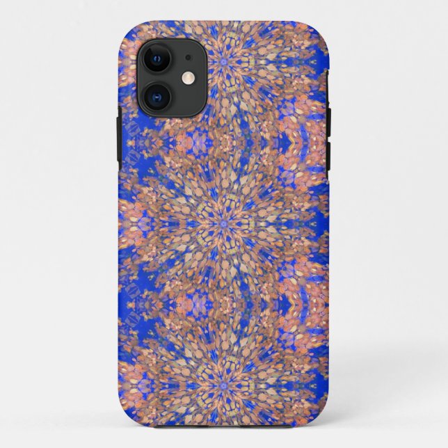 geometric swirling leaves case (Back)