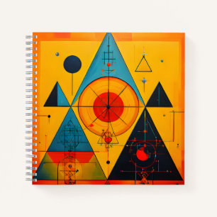Geometric Symbols Abstract #01 Notebook