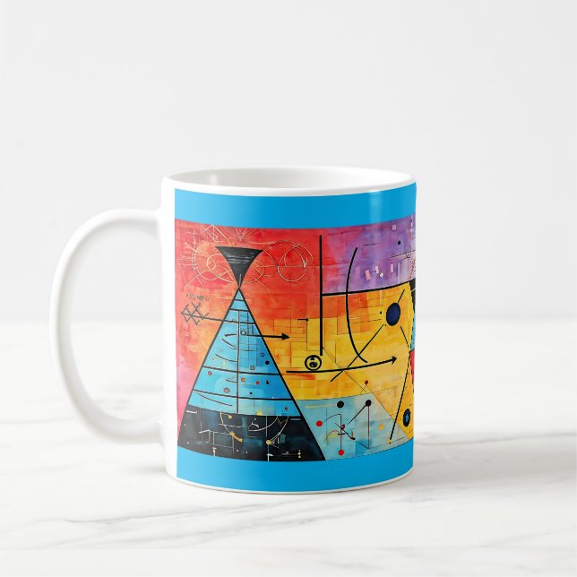 Geometric Symbols Abstract #02 Coffee Mug (Left)