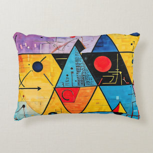 Geometric Symbols Abstract #02 Decorative Cushion
