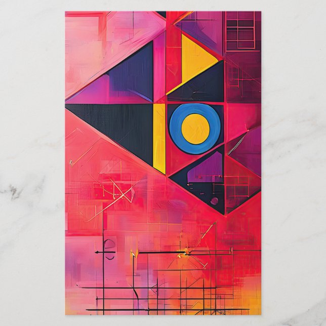 Geometric Symbols Abstract #04.  Stationery (Front)