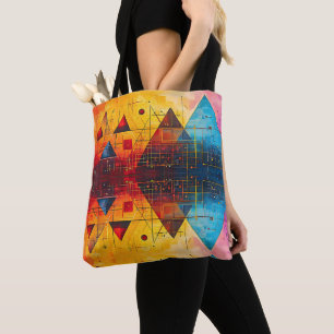 Geometric Symbols Abstract #05. Tote Bag