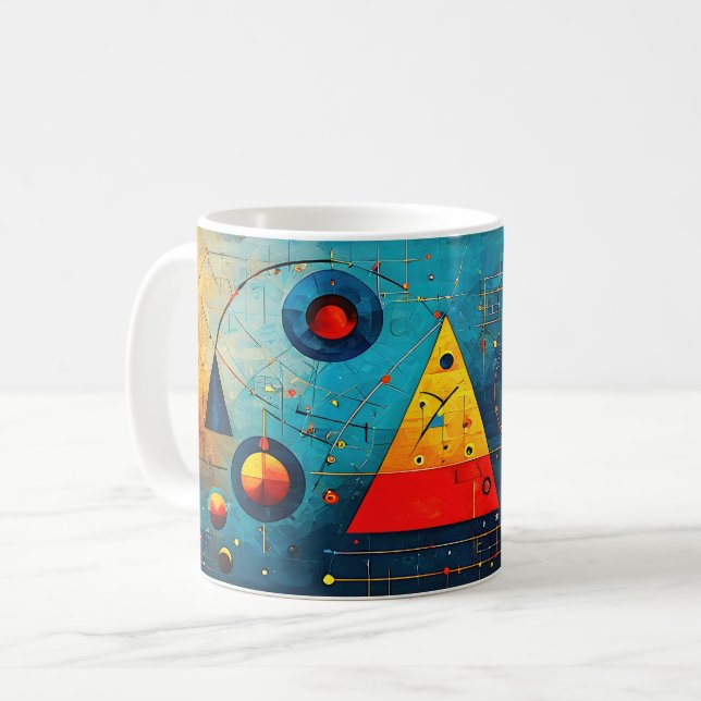 Geometric Symbols Abstract #06. Coffee Mug (Front Left)