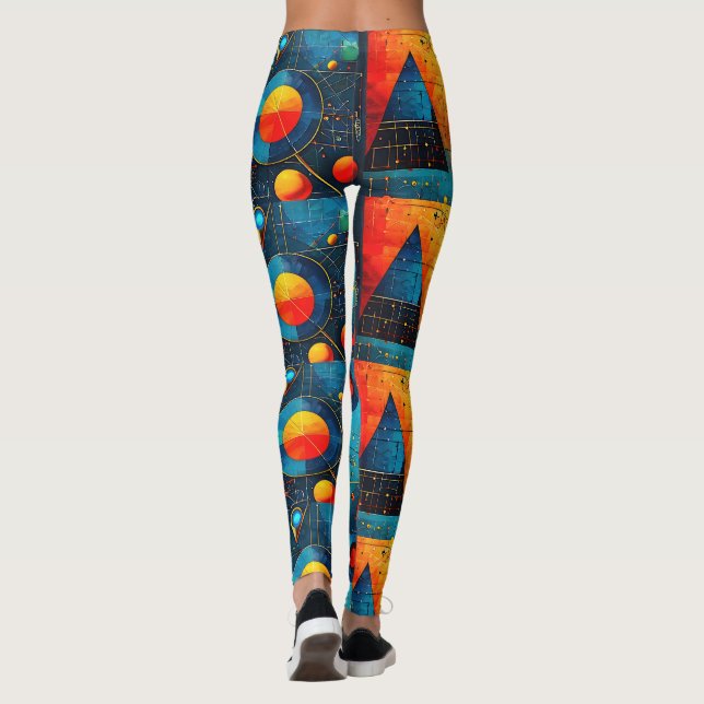 Geometric Symbols Abstract #06. Leggings (Back)