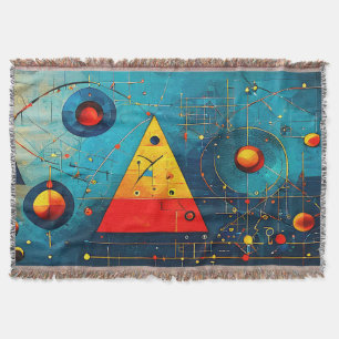Geometric Symbols Abstract #06. Throw Blanket