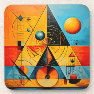 Geometric Symbols Abstract #07 Coaster