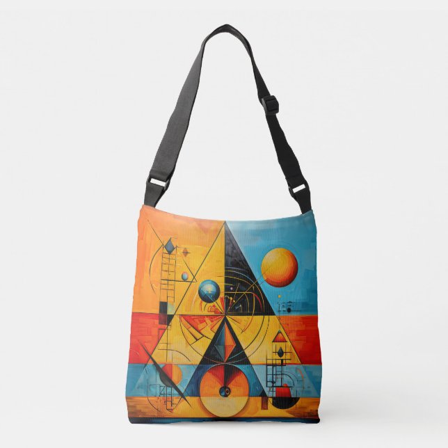 Geometric Symbols Abstract #07 Crossbody Bag (Front)