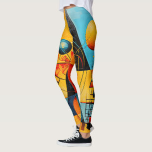 Geometric Symbols Abstract #07 Leggings