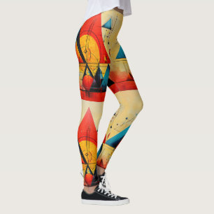 Geometric Symbols Abstract #08 Leggings