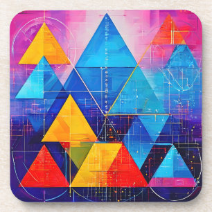 Geometric Symbols Abstract #10 Coaster