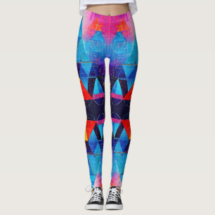 Geometric Symbols Abstract #10 Leggings