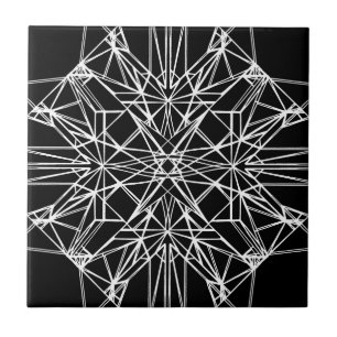 Geometric Symmetry Ceramic Tile